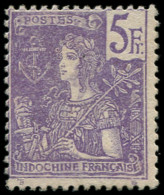 ** INDOCHINE - Poste - 39, 5f. Violet S. Lilas - Unused Stamps