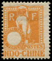 * INDOCHINE - Taxe - 36b, Sans Indication De La Valeur, Signé Thiaude: 4c. Orange - Postage Due