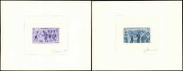 EPA LAOS - Poste - 226 (violet) + 227 (bleu), 2 épreuves D'artiste: Racisme - Laos