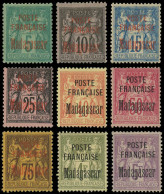 * MADAGASCAR - Poste - 14/22, Complet 9 Valeurs, Tb: Poste Française - Unused Stamps