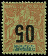 * MADAGASCAR - Poste - 112a, Surcharge Renversée, Signé Brun: 05 S. 20c. - Unused Stamps