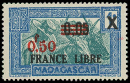 * MADAGASCAR - Poste - 241c, Cadre Et Centre Bleu Plus Clair: France Libre - Nuevos