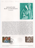 - Document Premier Jour MINIATURE SUR LA MUSIQUE - XVe Siècle - PARIS 13.1.1979 - - Other & Unclassified