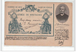 CAMP DE CONLIE :fac Similé De La Carte Postale De 1870 (Besnardeau) - Bon état(un Coin Arrondis) - Conlie