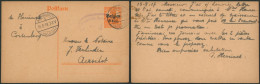 Guerre 14-18 - EP Au Type 8ctm Orange Obl à Pont "Evere" (1918, Origine Cortenberg) > Aerschot. - German Occupation