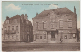 CARTE POSTALE   ROSENDAEL 59  La Mairie Et L'annexe - Autres & Non Classés