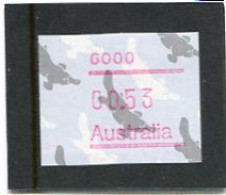 AUSTRALIA - 1987  53c  FRAMA  PLATYPUS  POSTCODE  6000 (PERTH)  MINT NH - Viñetas De Franqueo [ATM]