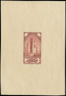 EPA MAROC - Poste - 63, épreuve D'artiste Du Poinçon En Brun Clair, Sans Faciale: Tour Hassan - Unused Stamps
