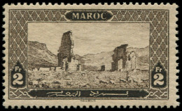 ** MAROC - Poste - 77, Signé JF Brun: 2f. Sépia Ruines De Volubilis - Ungebraucht