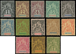 * MARTINIQUE - Poste - 31/43, Complet 13 Valeurs: Type Groupe - Unused Stamps