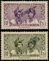 * MARTINIQUE - Poste - 148B + 149A, Surchargés "SPECIMEN": Martiniquaises - Unused Stamps