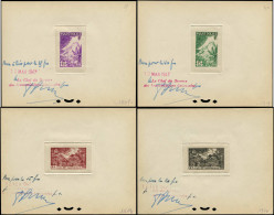 EPT MARTINIQUE - Poste - 226/42, 17 épreuves D'atelier Signées, "bon à Tirer" Pour La Couleur, Faciales 50c., 1f50, 3f., - Unused Stamps