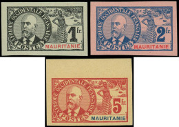 (*) MAURITANIE - Poste - 14a/16a, Non Dentelé Dont 16a Signé Brun Et Calves: Ballay - Unused Stamps
