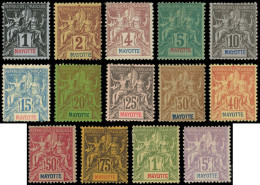 * MAYOTTE - Poste - 1/14, Complet 14 Valeurs: Type Groupe - Unused Stamps