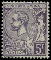 ** MONACO - Poste - 46, Prince Albert 1er, 5f. Violet - Ongebruikt