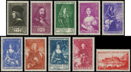 ** MONACO - Poste - 185/94, Princes Et Princesses, Complet 10 Valeurs - Neufs