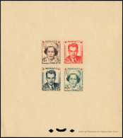 EPL MONACO - Poste - 334/37, épreuve Collective: Croix-Rouge 1949 - Autres & Non Classés