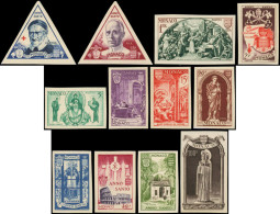 ** MONACO - Poste - 353/64, Non Dentelés, Complet 12 Valeurs: Année Sainte - Unused Stamps