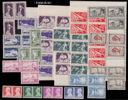 ** MONACO - Lots & Collections - Petit Lot 1946/49, Dont Pa. 28/31 (x10), Quelques Timbres Avec Rouille, En Blocs Ou En  - Otros & Sin Clasificación