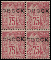 ** OBOCK - Poste - 19, Bloc De 4: 75c. Rose - Unused Stamps