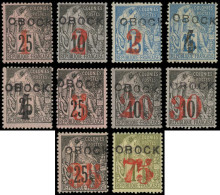 * OBOCK - Poste - 21/30, 10 Valeurs: Surchargés - Unused Stamps