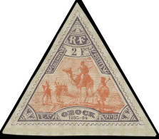 * OBOCK - Poste - 60, Signé Brun Et Scheller: 2f. Violet Et Orange - Unused Stamps