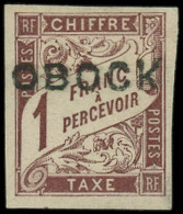 * OBOCK - Taxe - 16, Signé Brun: 1f. Marron - Unused Stamps