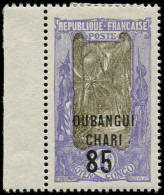 * OUBANGUI - Poste - 68a, Sans Surcharge "f", Bdf: 85 S. 1f. Violet & Brun - Nuevos