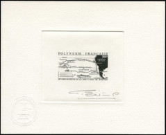 EPA POLYNESIE - Poste - 311, épreuve D'artiste En Noir, Signée Bétemps: 30ème An. De La Mort D'Eric Bisschop - Unused Stamps