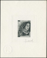 EPA POLYNESIE - Poste Aérienne - 71, épreuve D'artiste En Noir, Signée Combet: Ste Thérèse De L'enfant Jésus - Neufs