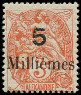 ** PORT-SAID - Poste - 38c, Erreur Sur Alexandrie, Signé Calves: 5m. S.  3c. Orange - Unused Stamps