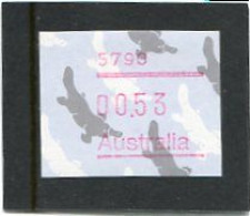 AUSTRALIA - 1987  53c  FRAMA  PLATYPUS  POSTCODE  5790 (DARWIN)  MINT NH - Machine Labels [ATM]