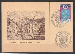 Carte Locale Ugine (Savoie)14-15.Oct 1978 Congrès Philathélique Tp Yv: 2017 - Brieven En Documenten