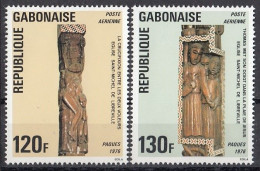 GABON 586-587,unused,Easter 1976 (**) - Gabon (1960-...)