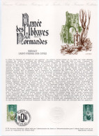- Document Premier Jour LES ABBAYES NORMANDES De BERNAY & SAINT-PIERRE-SUR-DIVES 16.6.1979 - - Abbayes & Monastères