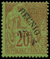 * REUNION - Poste - 30, "N" Détaché: 15c. S. 20c. - Unused Stamps