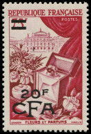 ** REUNION - Poste - 319, Essai De Surcharge Chiffres Et CFA En Bas: Fleurs Et Parfums (Maury) - Unused Stamps
