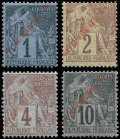 * SAINT PIERRE & MIQUELON - Poste - 31a/34a, Surcharges Renversées, Signés Scheller - Unused Stamps