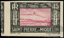 (*) SAINT PIERRE & MIQUELON - Poste - 146, Essai De Couleur Non Dentelé: 45c. Phare - Unused Stamps