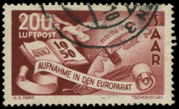 O SARRE - Poste Aérienne - 13, 200f. Conseil De L'Europe - Poste Aérienne