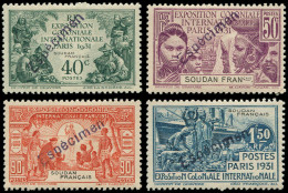 * SOUDAN FRANCAIS - Poste - 89/92, Surchargés "Espècimen": Expo De 1931 - Nuovi