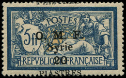 * SYRIE - Poste - 29, Surcharge à Cheval, Signé Brun: 20p. S. 5f. Merson - Unused Stamps