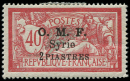 * SYRIE - Poste - 68, Essai De Surcharge Sur Le "2", Signé Miro: 2p. S. 40c. Merson - Unused Stamps