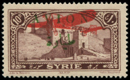 * SYRIE - Poste Aérienne - 33d, Surcharge "avion" En Vert: 10p. Brun-lilas - Aéreo