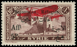 ** SYRIE - Poste Aérienne - 37a, Sans Le "x" De "aux": 5p. S. 10p. Brun-lilas - Posta Aerea