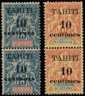 ** TAHITI - Poste - 32Ad/33Ad, En Paires, Type I/II Se Tenant - Nuovi