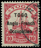 O TOGO - Poste - 34, Espace 3mm, Avec Gomme: 10pf. Rouge - Usati