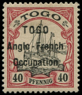 * TOGO - Poste - 38, Espace 3mm, Signé Brun: 40pf. - Unused Stamps
