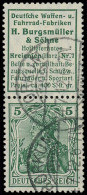 O ALLEMAGNE EMPIRE - Timbres De Carnets - Michel S 1.14: "Waffen, Burgsmuller" + 5pf. Vert - Other & Unclassified