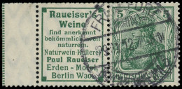 O ALLEMAGNE EMPIRE - Timbres De Carnets - Michel W 2.11, Bdf: "Raueiser Weine" + 5pf. Vert - Other & Unclassified